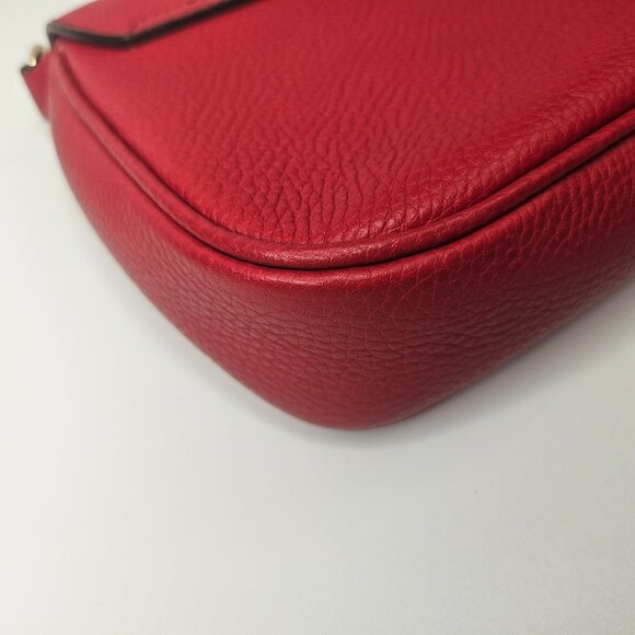 Authentic Gucci Soho Leather Chain Shoulder Bag Red - Picture 8 of 8